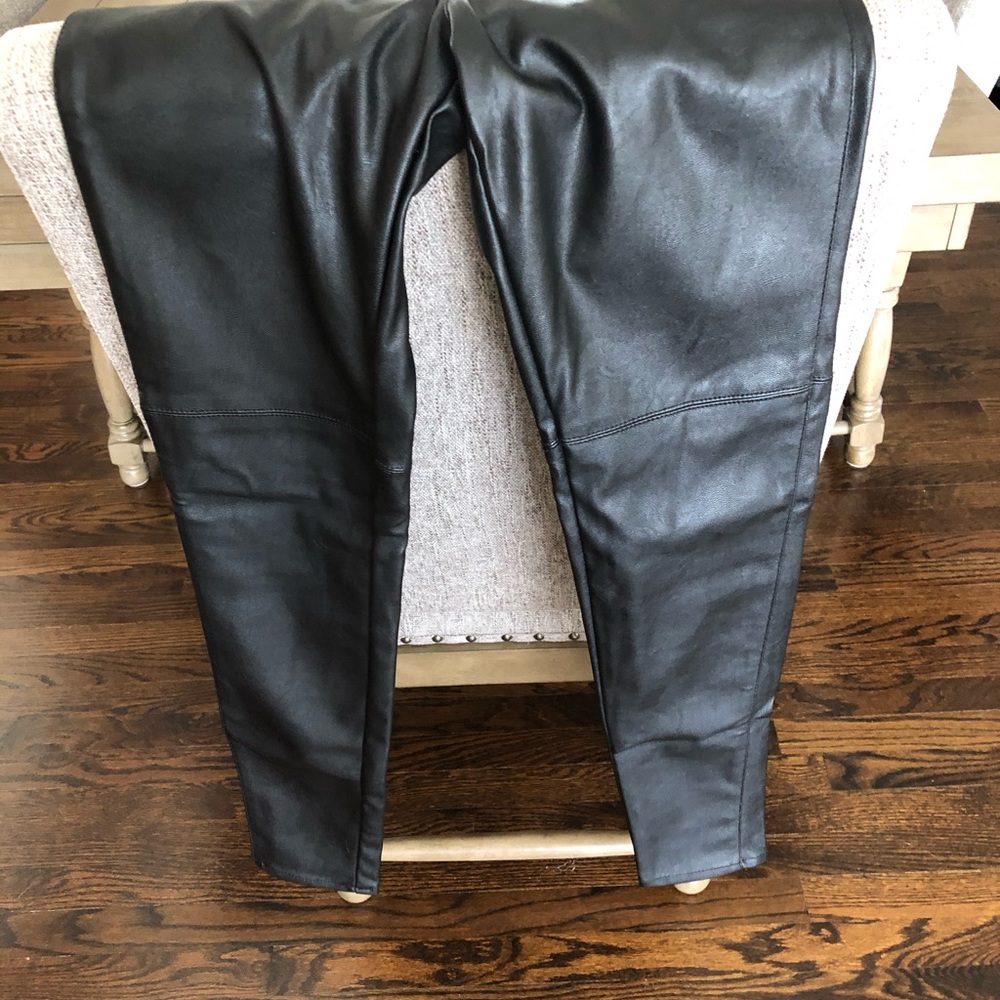 H&M Faux Leather Pants